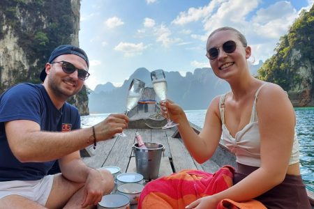 Cheow Lan Lake – Romantic Sunset Cruise with sparkling wine