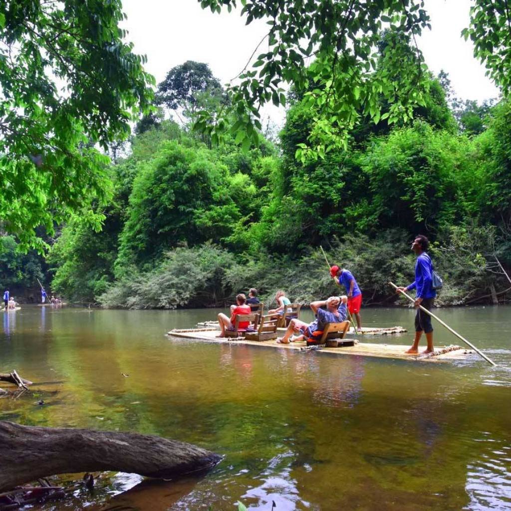 Bamboo Rafting on Sok River