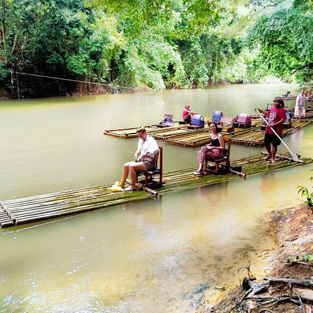 Khao Sok Bamboo Rafting with Jungle Coffee & Monkey Temple